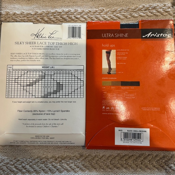 1 LOT of 5 pairs of Thigh Highs, multiple colors, - Picture 3 of 5